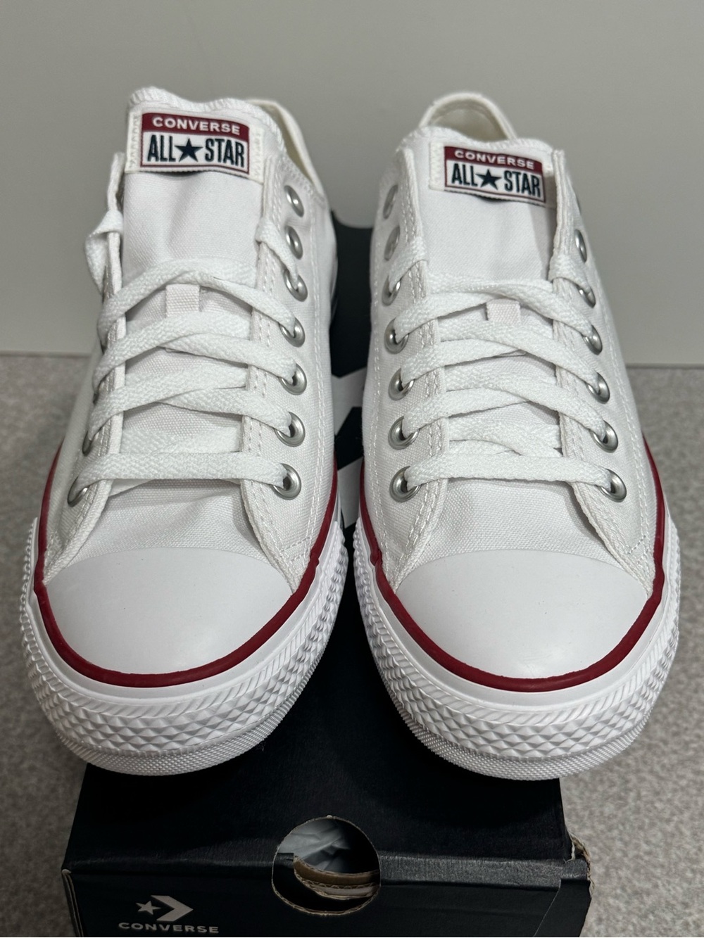 Converse Chuck Taylor All Star Ox Optic White Size 8.5 Men/ 10.5 Women - Picture 2 of 11